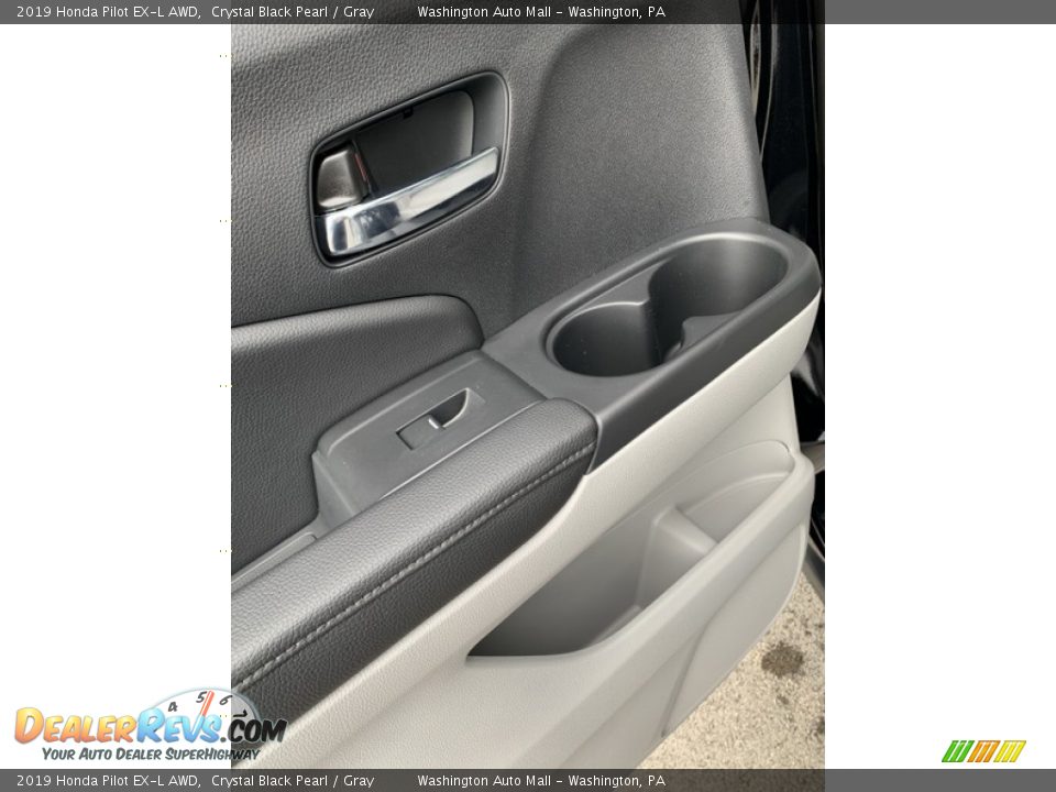 2019 Honda Pilot EX-L AWD Crystal Black Pearl / Gray Photo #17