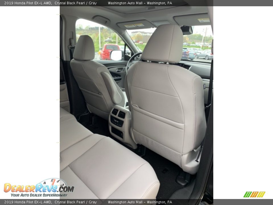 2019 Honda Pilot EX-L AWD Crystal Black Pearl / Gray Photo #29