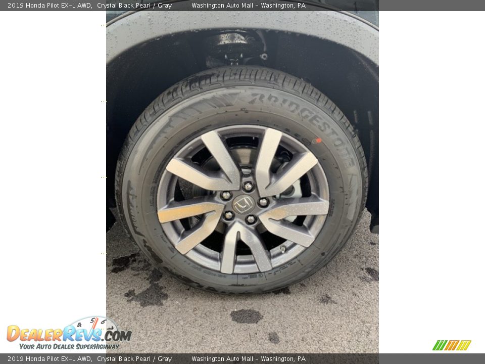 2019 Honda Pilot EX-L AWD Crystal Black Pearl / Gray Photo #35