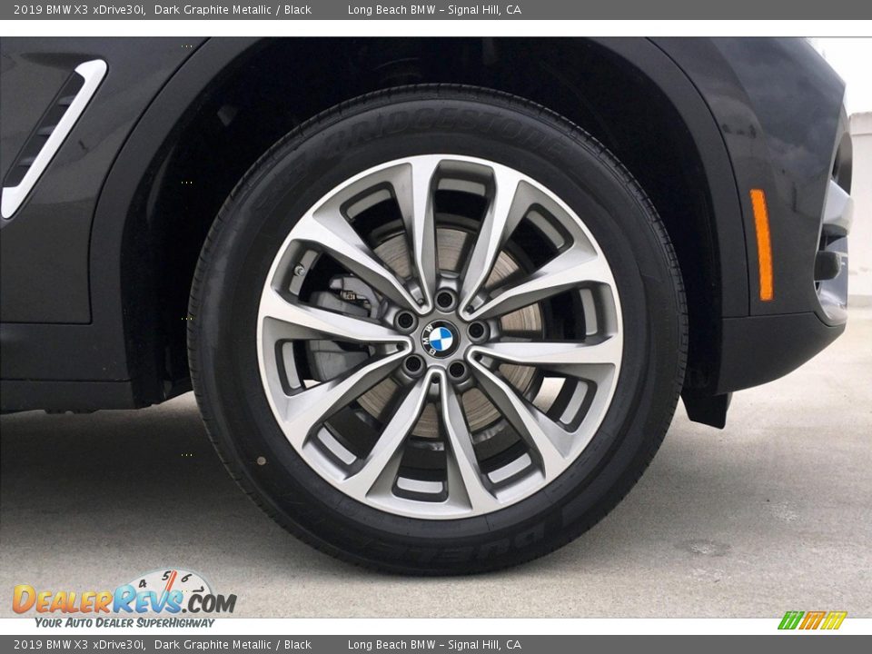 2019 BMW X3 xDrive30i Dark Graphite Metallic / Black Photo #10