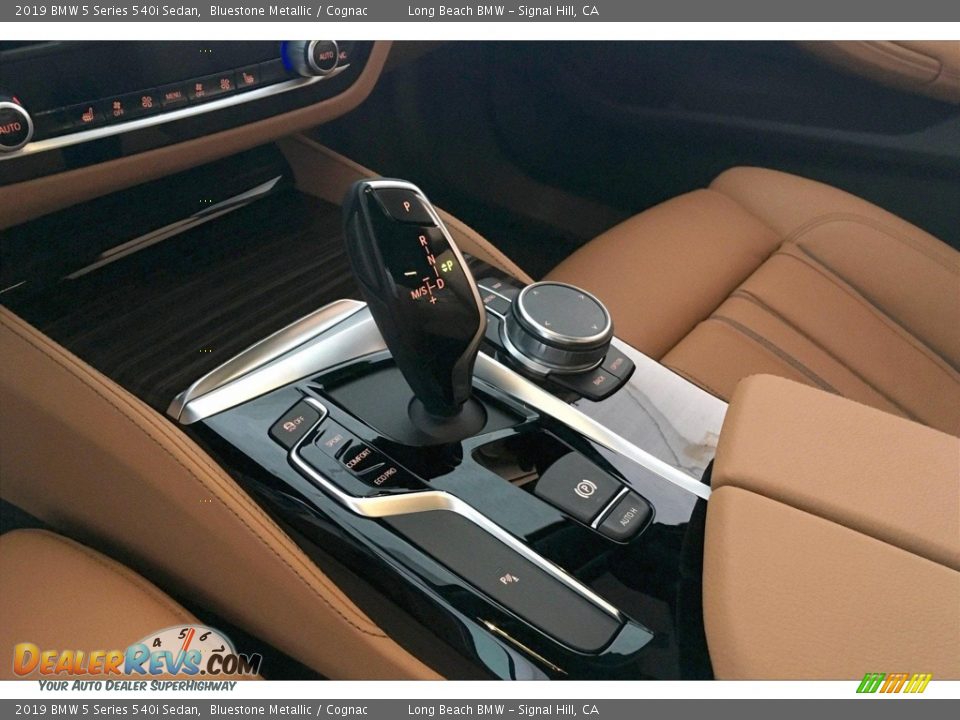 2019 BMW 5 Series 540i Sedan Bluestone Metallic / Cognac Photo #7