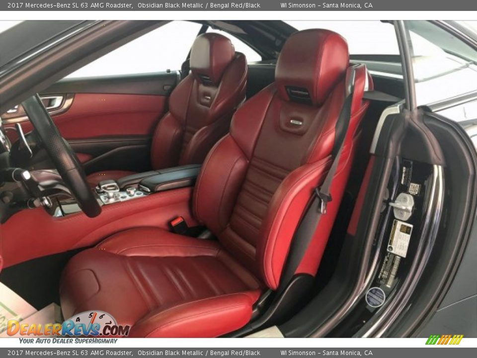 Bengal Red/Black Interior - 2017 Mercedes-Benz SL 63 AMG Roadster Photo #13
