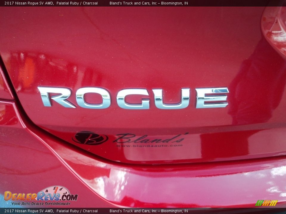 2017 Nissan Rogue SV AWD Palatial Ruby / Charcoal Photo #29