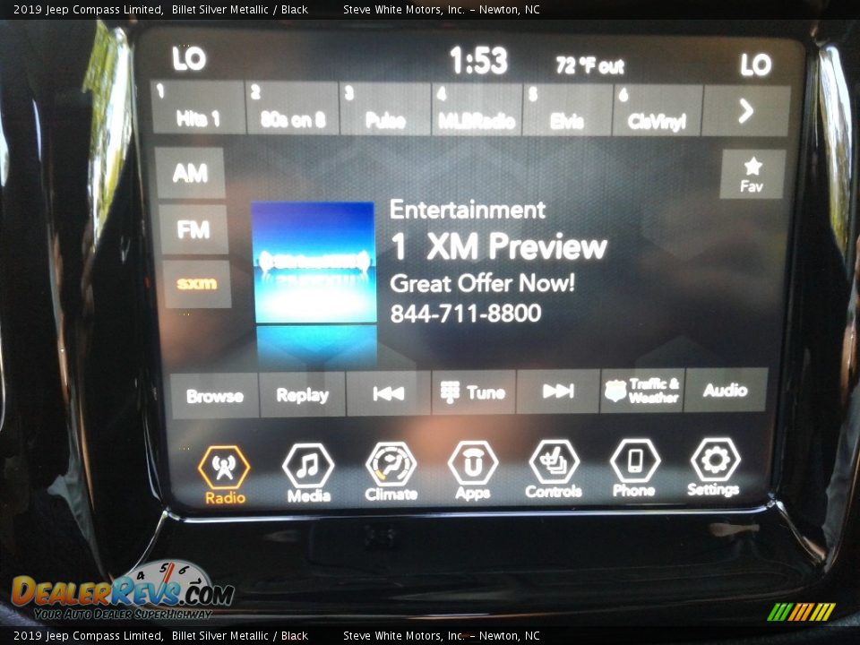 2019 Jeep Compass Limited Billet Silver Metallic / Black Photo #20