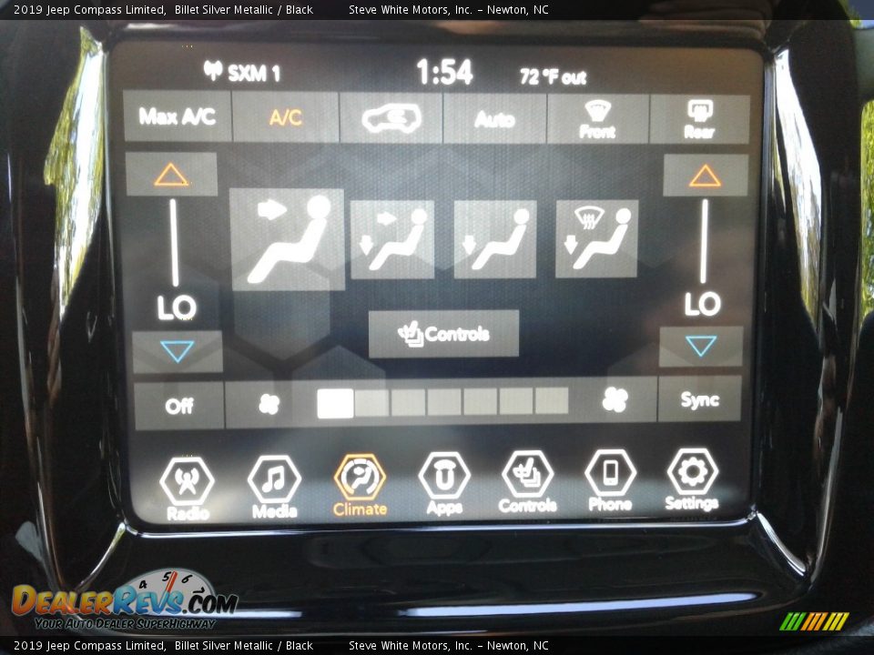 2019 Jeep Compass Limited Billet Silver Metallic / Black Photo #22