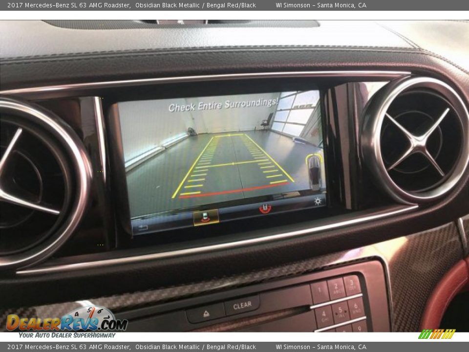 2017 Mercedes-Benz SL 63 AMG Roadster Obsidian Black Metallic / Bengal Red/Black Photo #19