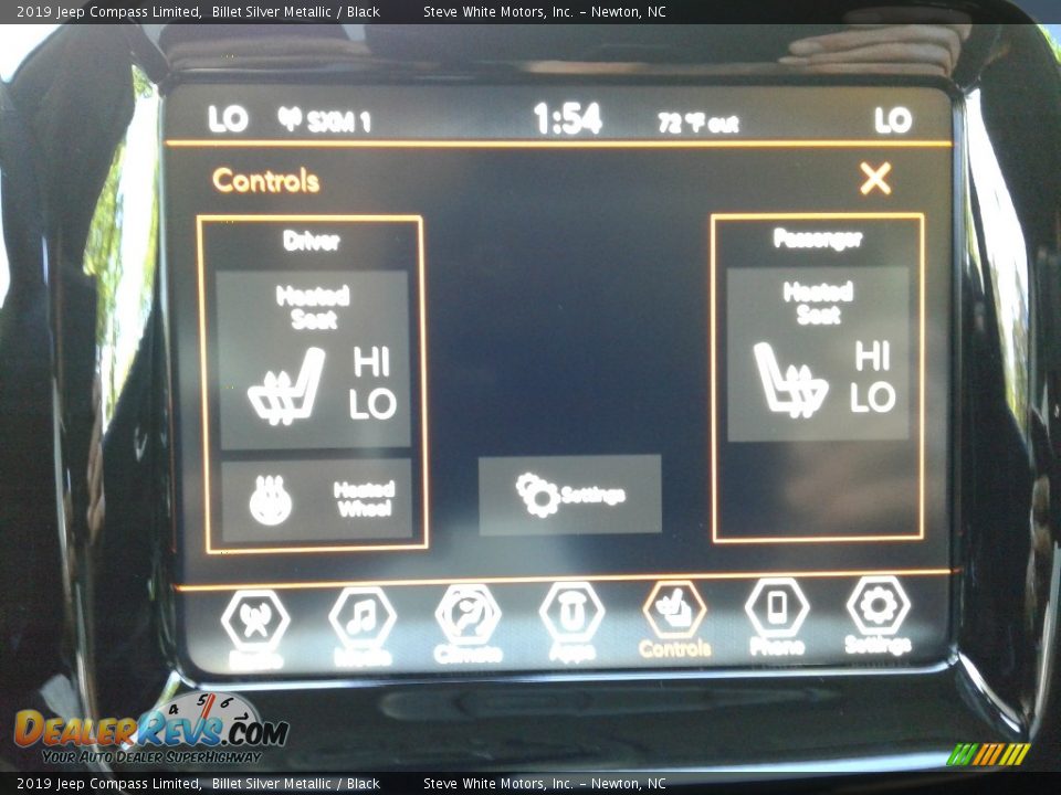 2019 Jeep Compass Limited Billet Silver Metallic / Black Photo #23