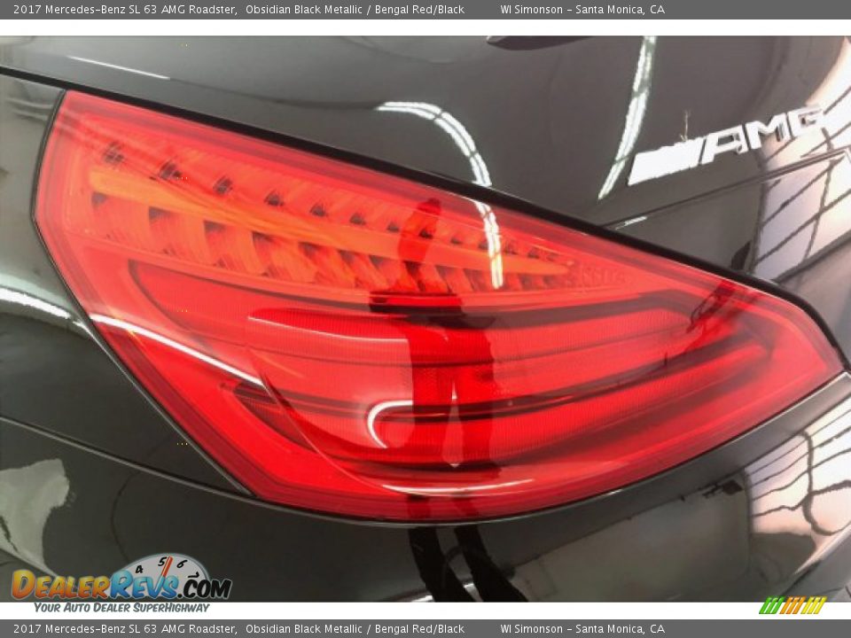 2017 Mercedes-Benz SL 63 AMG Roadster Obsidian Black Metallic / Bengal Red/Black Photo #24