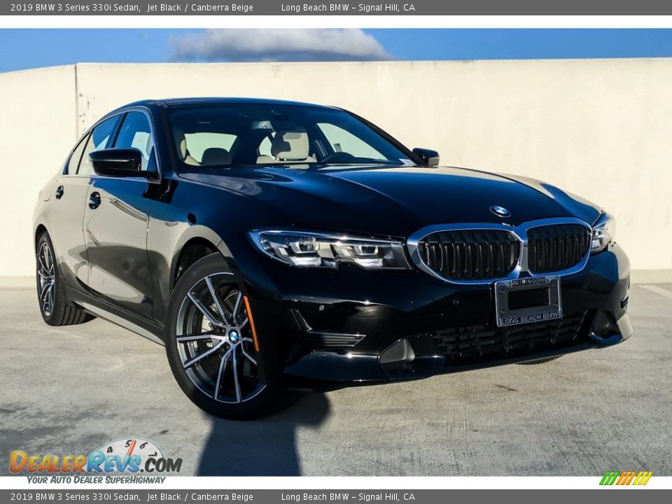 2019 BMW 3 Series 330i Sedan Jet Black / Canberra Beige Photo #10