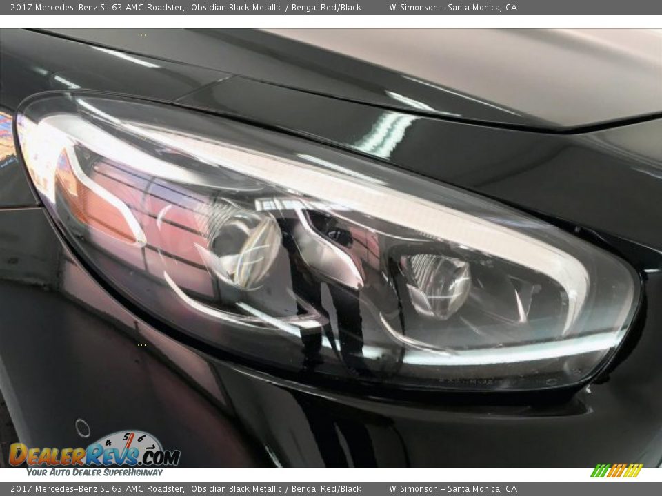 2017 Mercedes-Benz SL 63 AMG Roadster Obsidian Black Metallic / Bengal Red/Black Photo #29