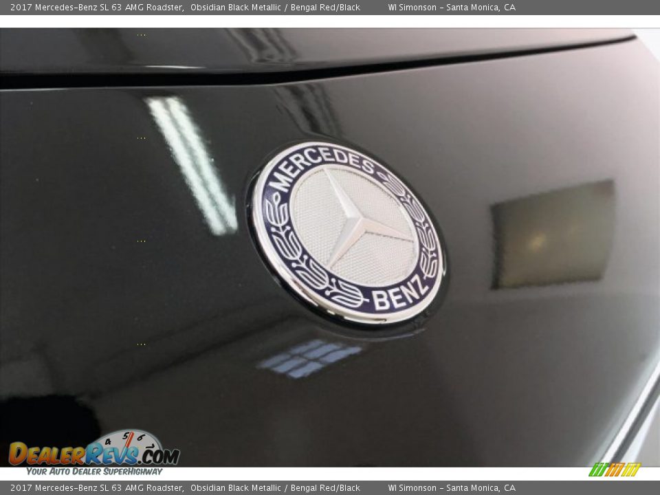2017 Mercedes-Benz SL 63 AMG Roadster Obsidian Black Metallic / Bengal Red/Black Photo #30