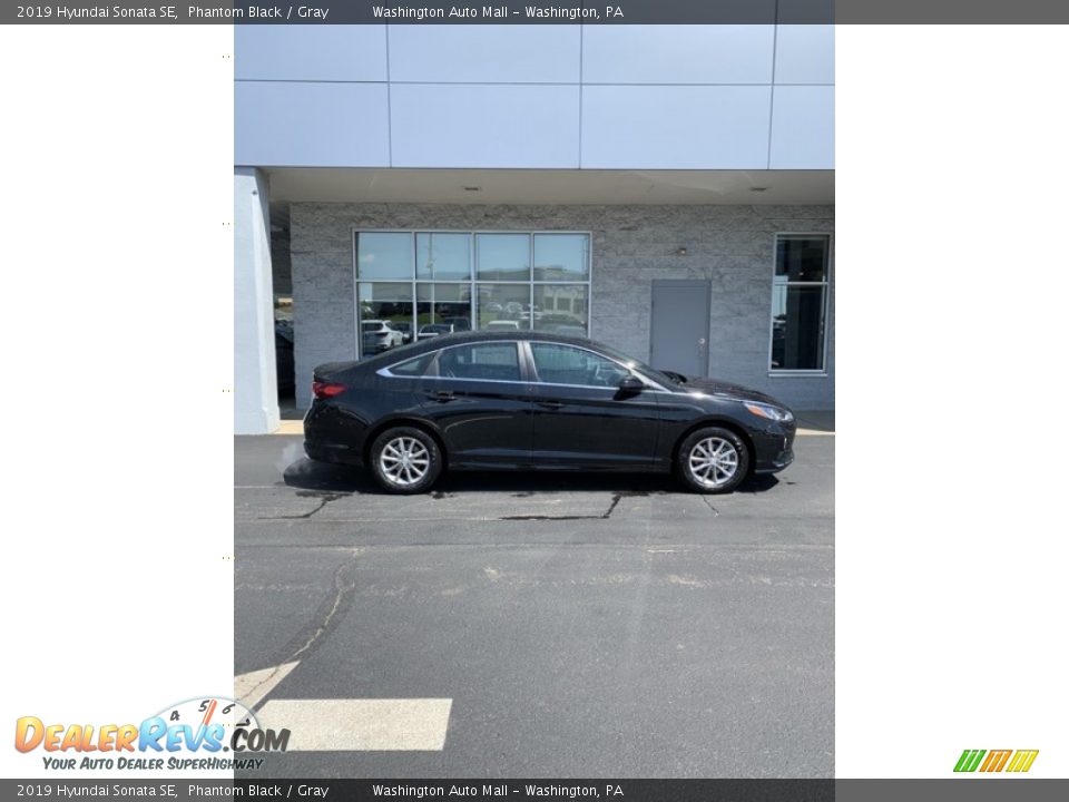 2019 Hyundai Sonata SE Phantom Black / Gray Photo #3