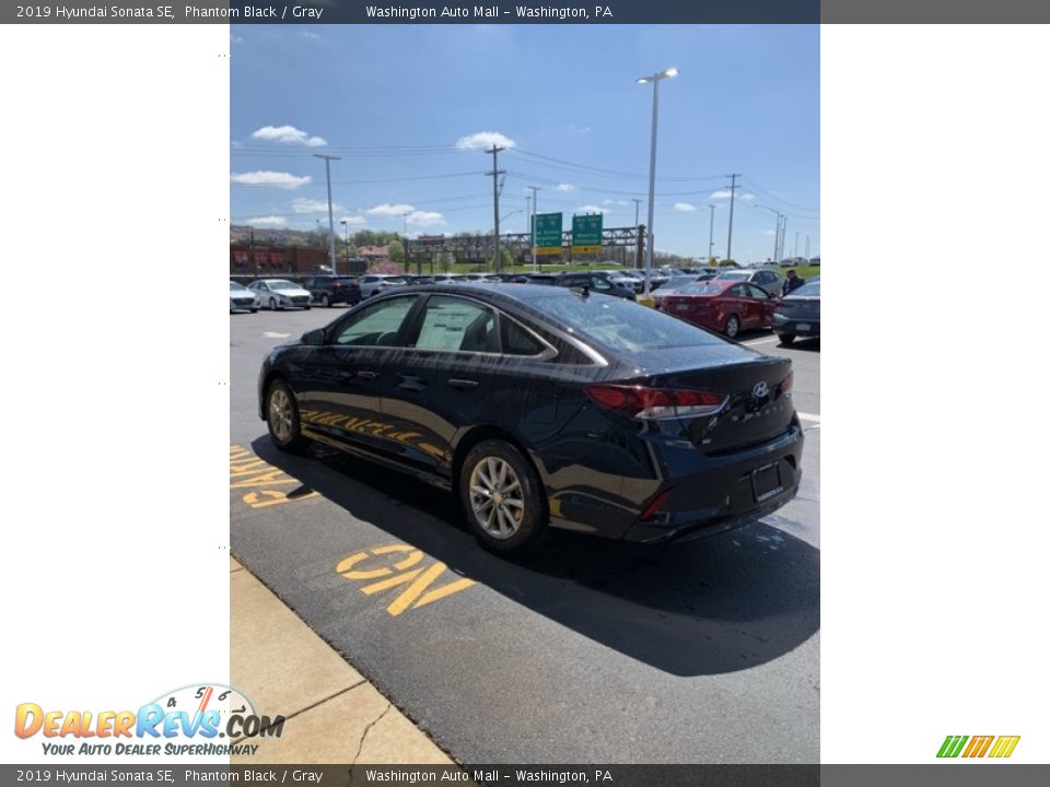 2019 Hyundai Sonata SE Phantom Black / Gray Photo #6