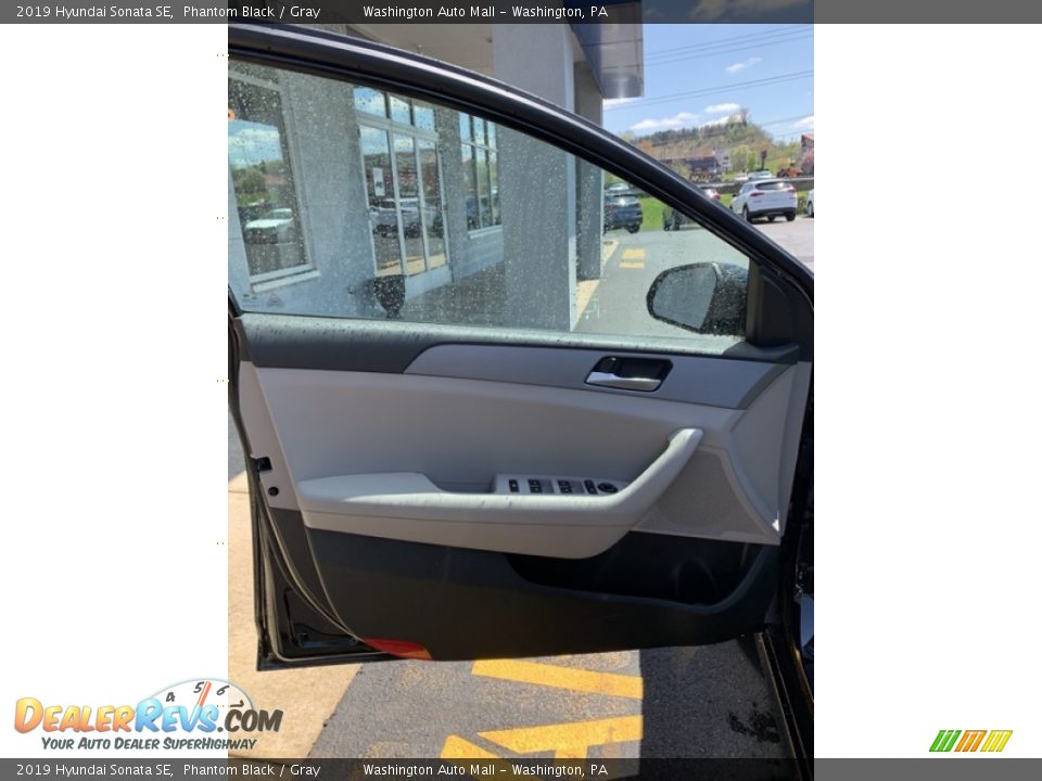 2019 Hyundai Sonata SE Phantom Black / Gray Photo #9