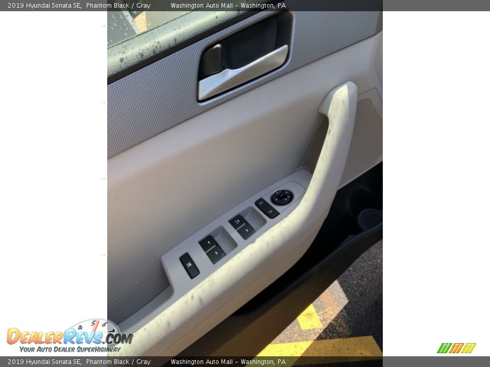 2019 Hyundai Sonata SE Phantom Black / Gray Photo #10
