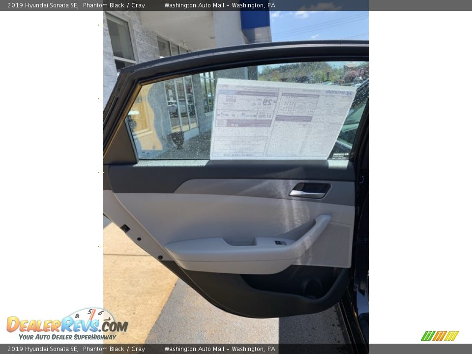2019 Hyundai Sonata SE Phantom Black / Gray Photo #17
