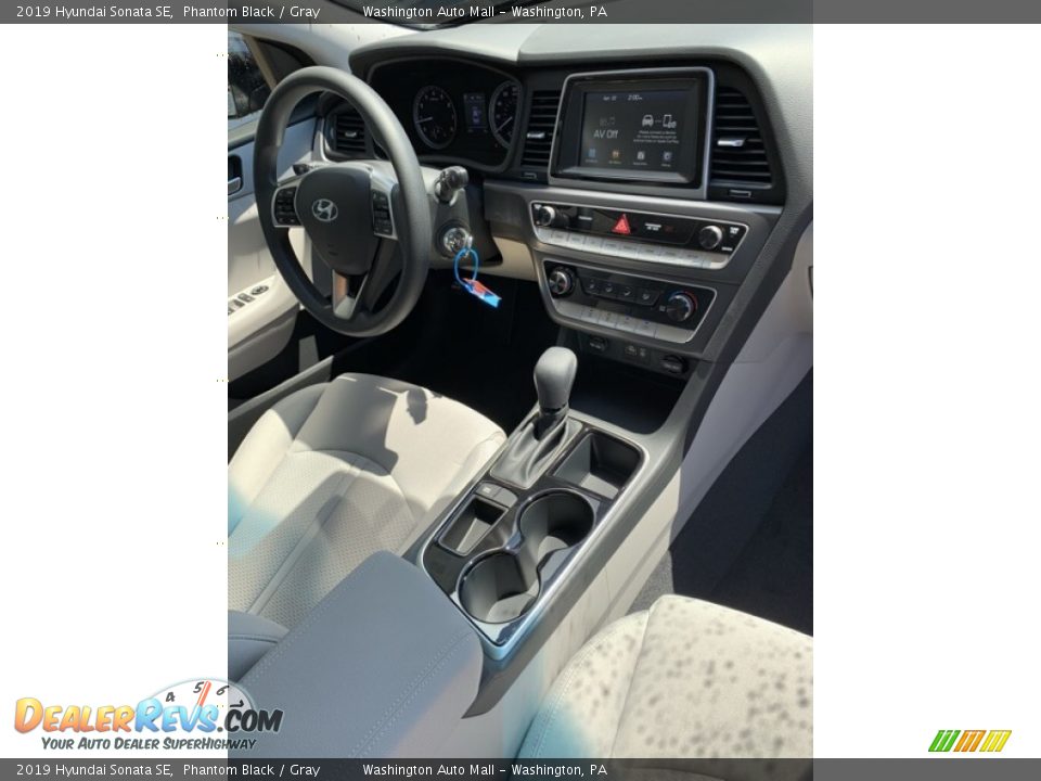 2019 Hyundai Sonata SE Phantom Black / Gray Photo #28
