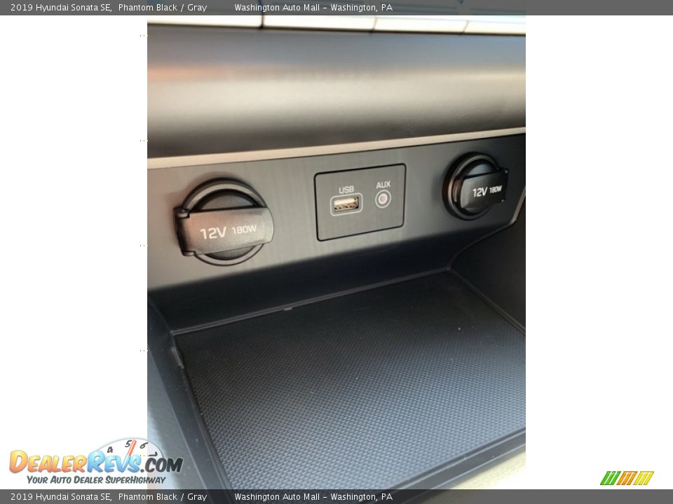 2019 Hyundai Sonata SE Phantom Black / Gray Photo #35