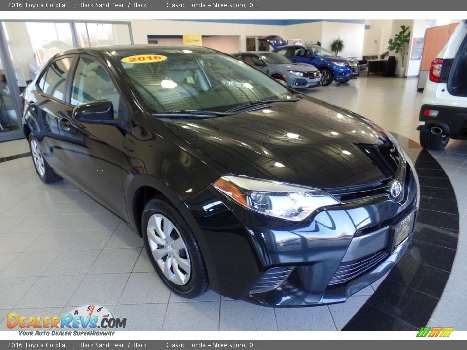 2016 Toyota Corolla LE Black Sand Pearl / Black Photo #3