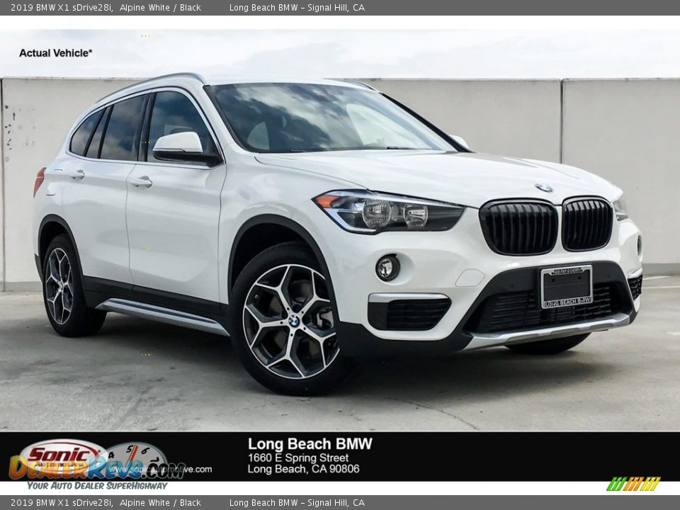 2019 BMW X1 sDrive28i Alpine White / Black Photo #1