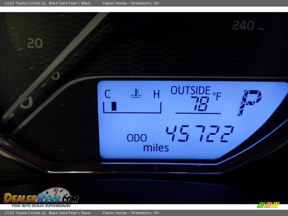 2016 Toyota Corolla LE Black Sand Pearl / Black Photo #30