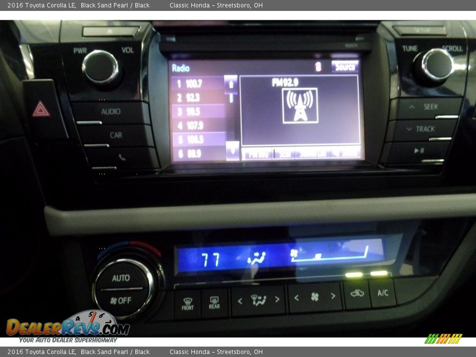 2016 Toyota Corolla LE Black Sand Pearl / Black Photo #32
