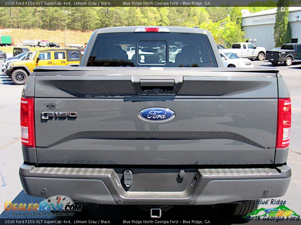 2016 Ford F150 XLT SuperCab 4x4 Lithium Gray / Black Photo #5