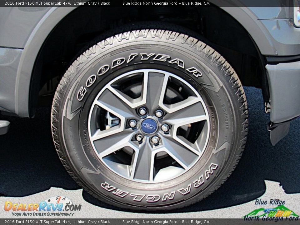2016 Ford F150 XLT SuperCab 4x4 Lithium Gray / Black Photo #9