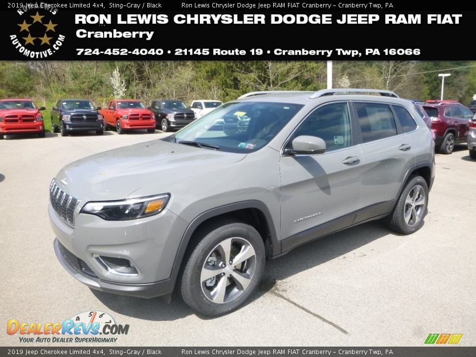 2019 Jeep Cherokee Limited 4x4 Sting-Gray / Black Photo #1