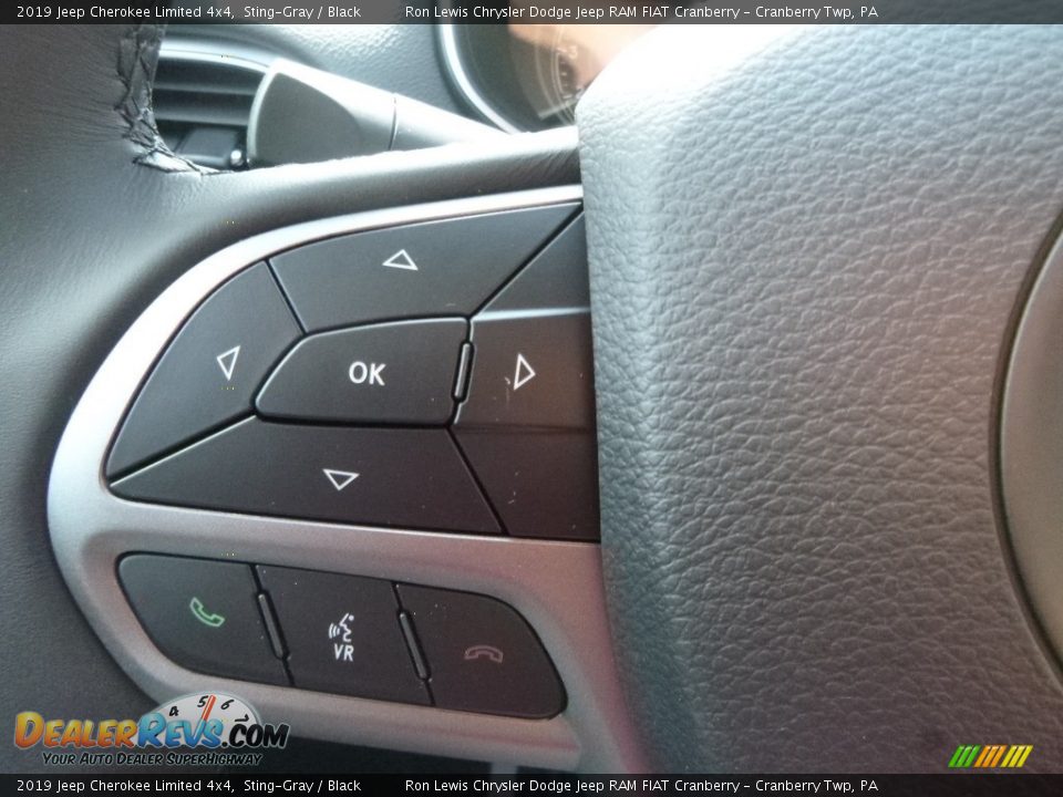 2019 Jeep Cherokee Limited 4x4 Sting-Gray / Black Photo #19