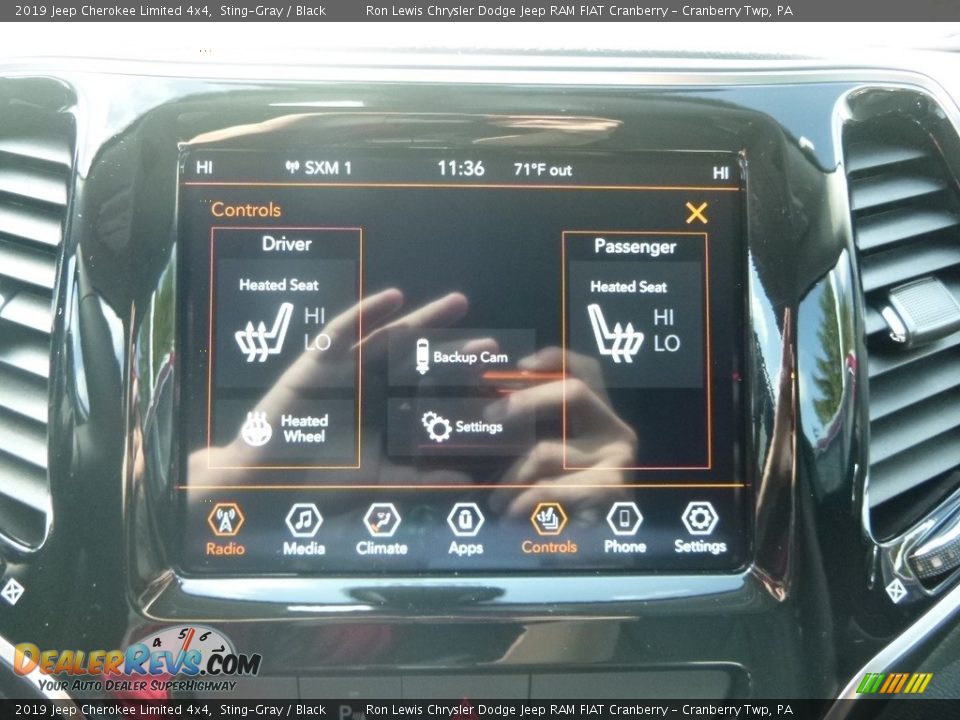 2019 Jeep Cherokee Limited 4x4 Sting-Gray / Black Photo #20