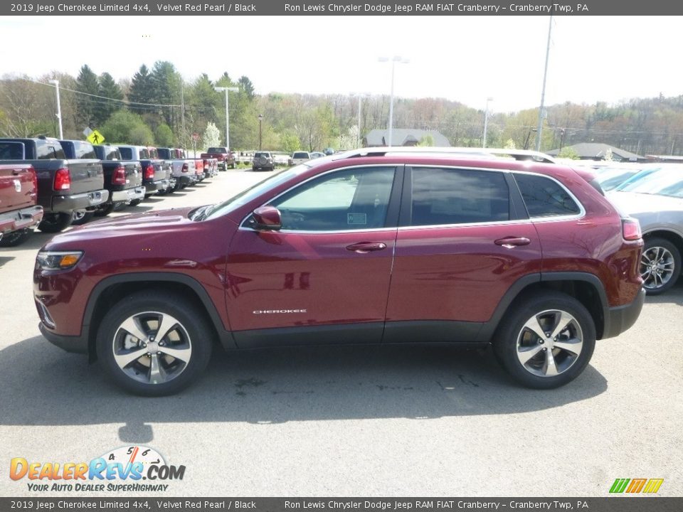 2019 Jeep Cherokee Limited 4x4 Velvet Red Pearl / Black Photo #2