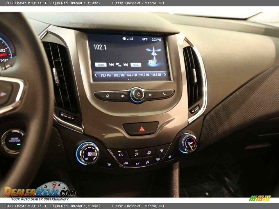 2017 Chevrolet Cruze LT Cajun Red Tintcoat / Jet Black Photo #9