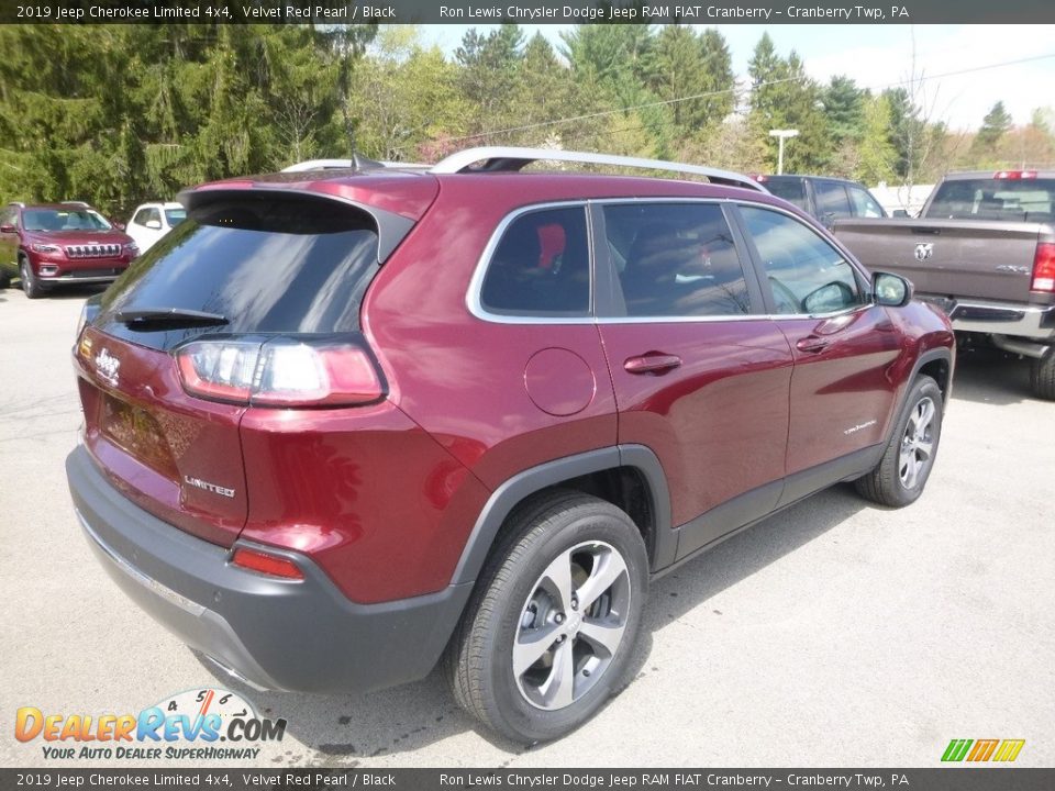 2019 Jeep Cherokee Limited 4x4 Velvet Red Pearl / Black Photo #5