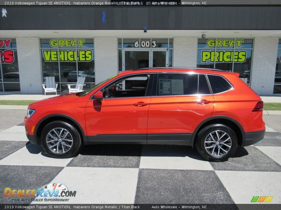 2019 Volkswagen Tiguan SE 4MOTION Habanero Orange Metallic / Titan Black Photo #1