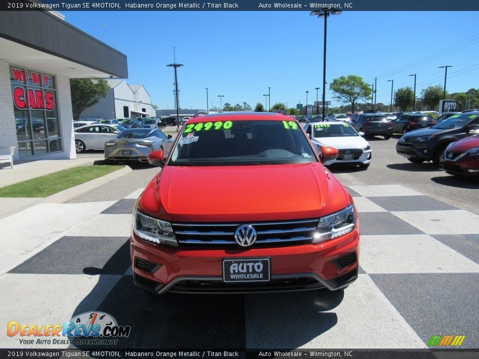 2019 Volkswagen Tiguan SE 4MOTION Habanero Orange Metallic / Titan Black Photo #2