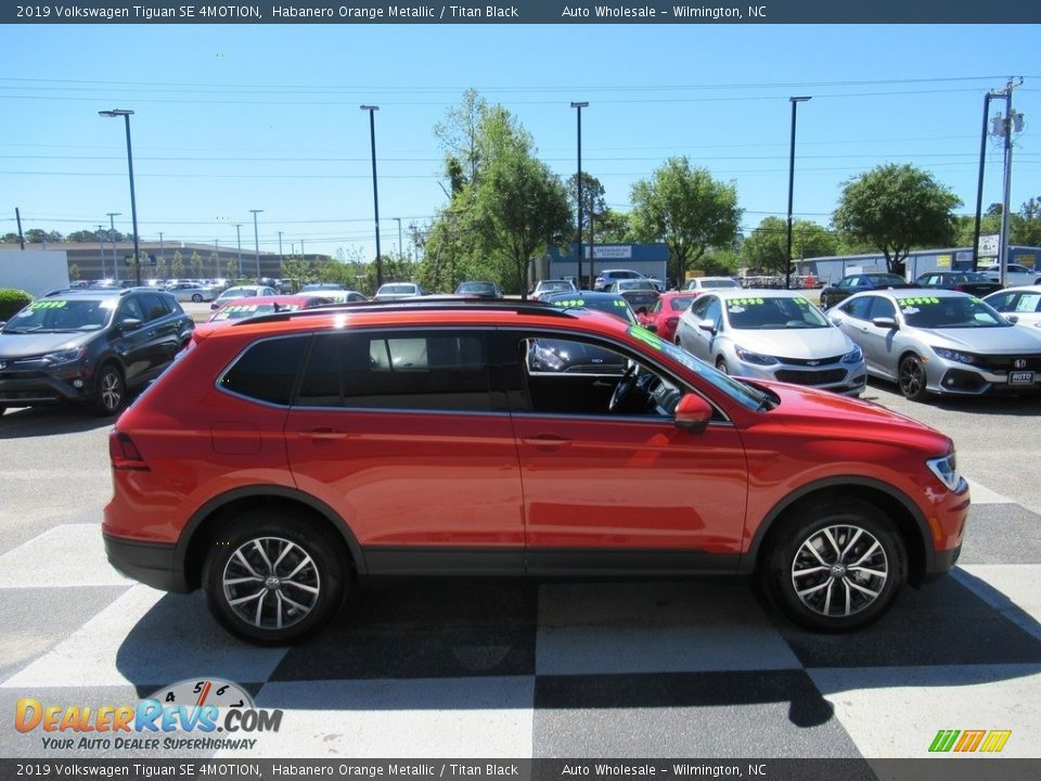 2019 Volkswagen Tiguan SE 4MOTION Habanero Orange Metallic / Titan Black Photo #3