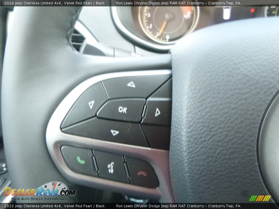 2019 Jeep Cherokee Limited 4x4 Velvet Red Pearl / Black Photo #19