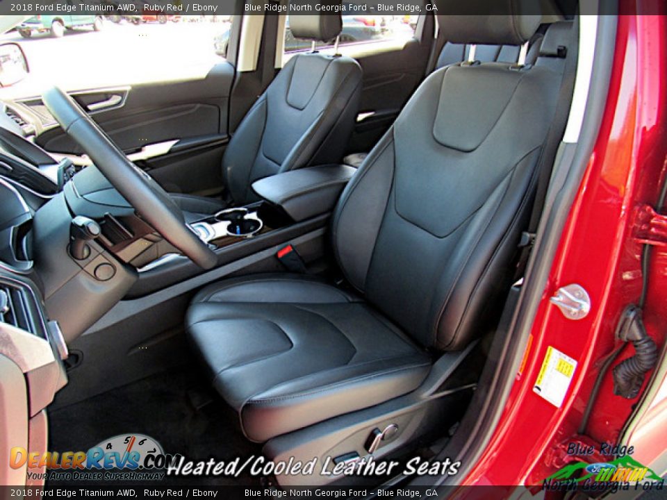 2018 Ford Edge Titanium AWD Ruby Red / Ebony Photo #10