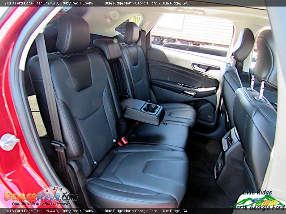2018 Ford Edge Titanium AWD Ruby Red / Ebony Photo #12