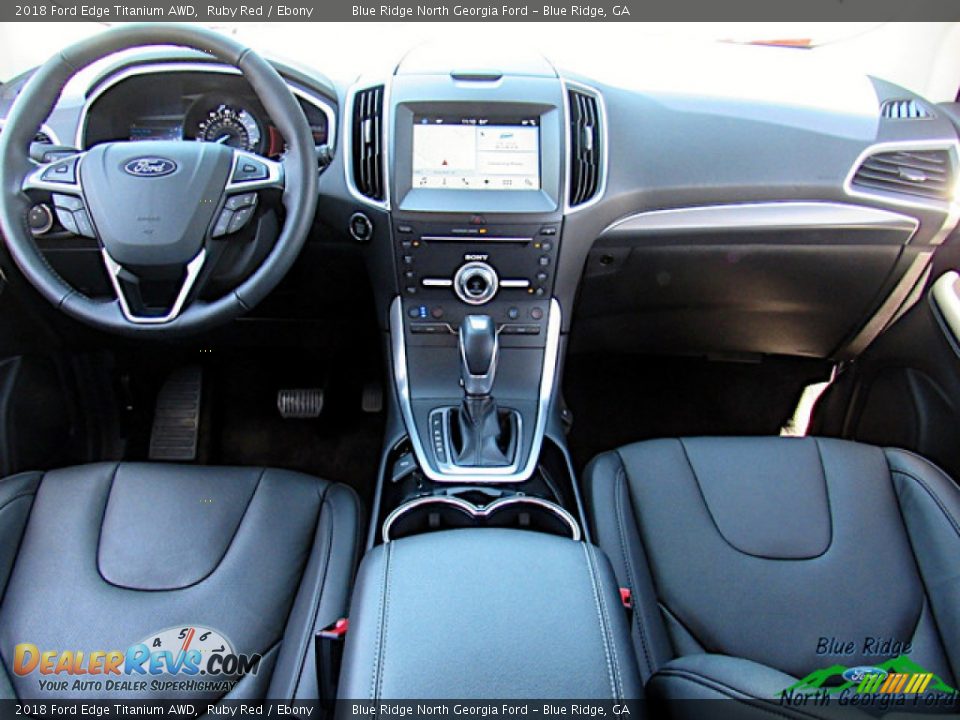 2018 Ford Edge Titanium AWD Ruby Red / Ebony Photo #16
