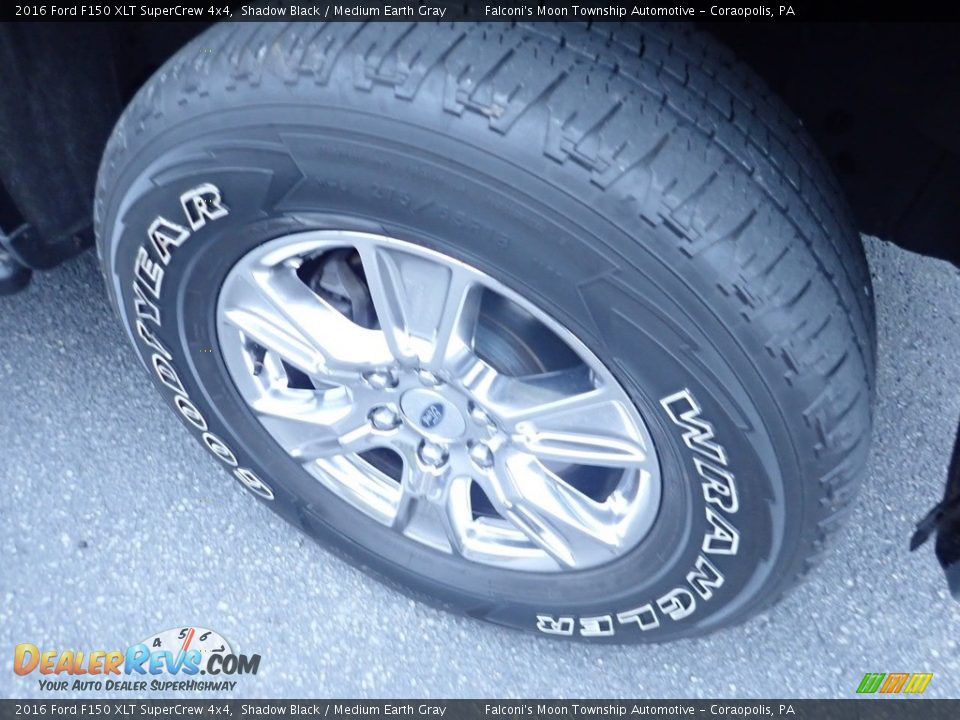 2016 Ford F150 XLT SuperCrew 4x4 Shadow Black / Medium Earth Gray Photo #9