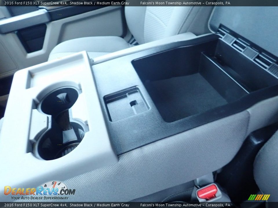 2016 Ford F150 XLT SuperCrew 4x4 Shadow Black / Medium Earth Gray Photo #21