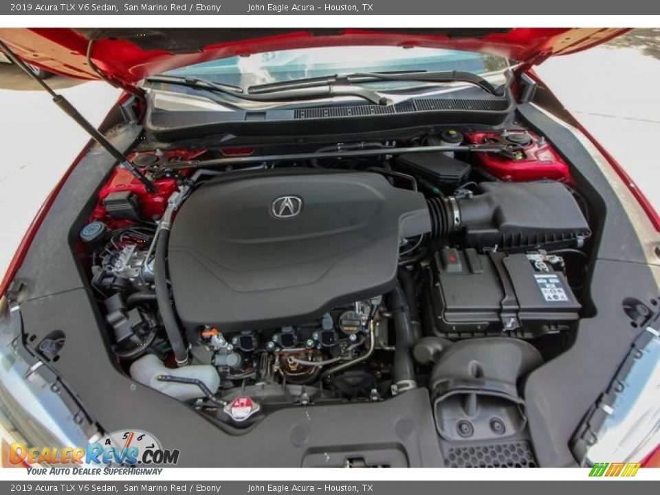 2019 Acura TLX V6 Sedan San Marino Red / Ebony Photo #21