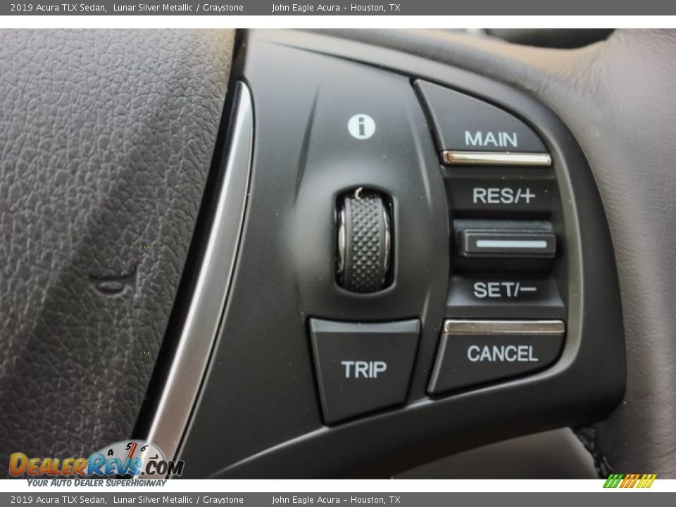 2019 Acura TLX Sedan Lunar Silver Metallic / Graystone Photo #36