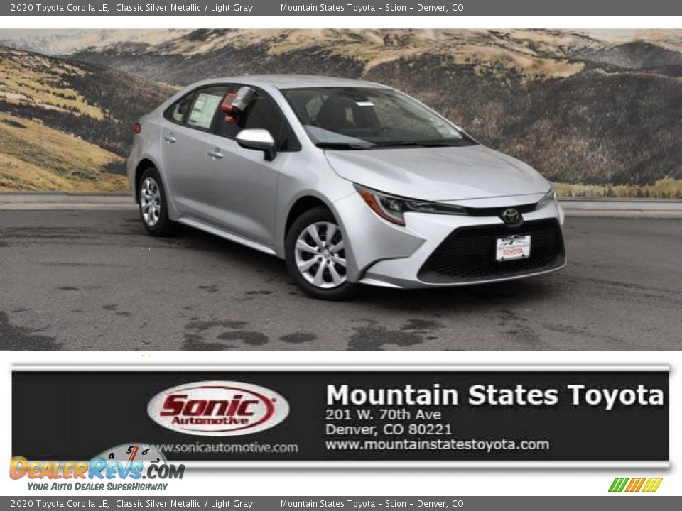 2020 Toyota Corolla LE Classic Silver Metallic / Light Gray Photo #1