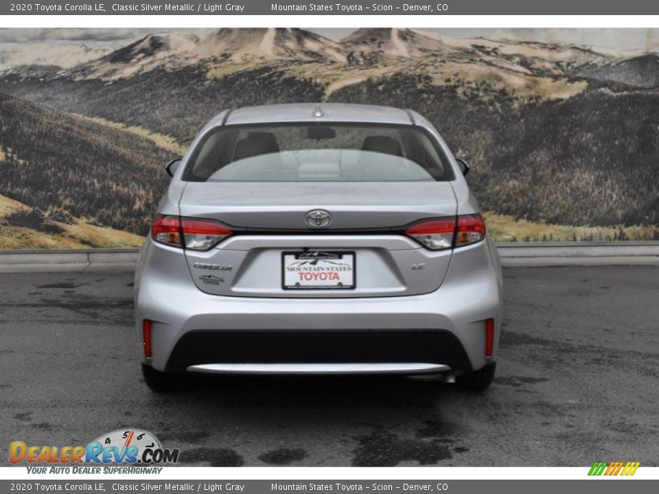2020 Toyota Corolla LE Classic Silver Metallic / Light Gray Photo #4