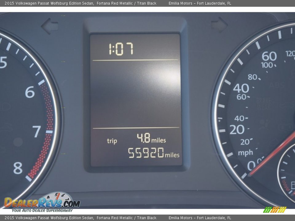2015 Volkswagen Passat Wolfsburg Edition Sedan Fortana Red Metallic / Titan Black Photo #42