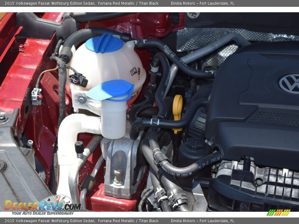 2015 Volkswagen Passat Wolfsburg Edition Sedan Fortana Red Metallic / Titan Black Photo #44