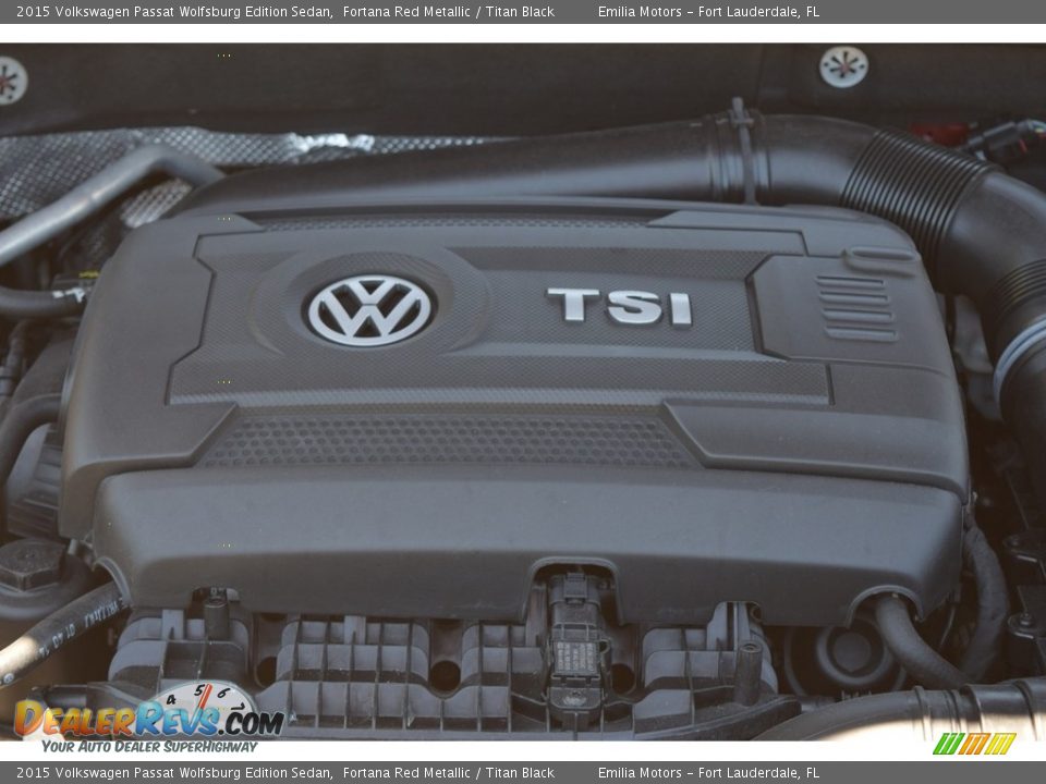2015 Volkswagen Passat Wolfsburg Edition Sedan Fortana Red Metallic / Titan Black Photo #45